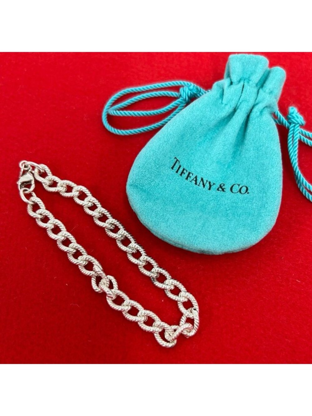Tiffany & Co Vintage Twist Loop Bracelet 925 Sterling Silver